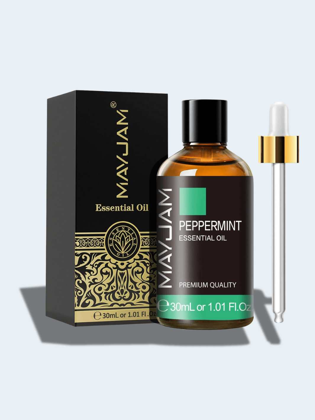 Huile Essentielle Menthe Poivrée – Massage Rafraîchissant, Diffuseur et Soin Corps Peppermint