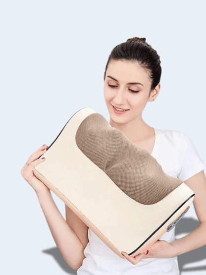 Coussin de Massage Shiatsu Électrique – 6 Boutons Chauffant Doré six-button gold