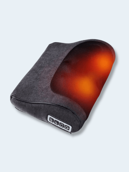 Coussin de Massage Shiatsu Électrique – Chauffant Infrarouge Nuque & Dos Four-button black