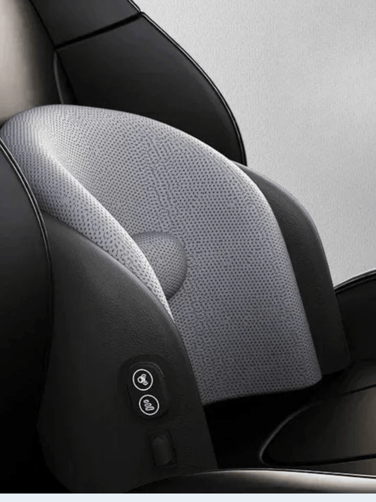 Coussin de Massage Voiture Gris – Soutien Dos et Taille Relaxant grey waist