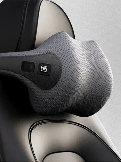 Coussin de Massage Voiture Gris – Soutien Nuque et Appui-Tête grey pillow