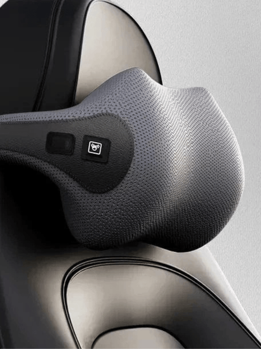 Coussin de Massage Voiture Gris – Soutien Nuque et Appui-Tête grey pillow