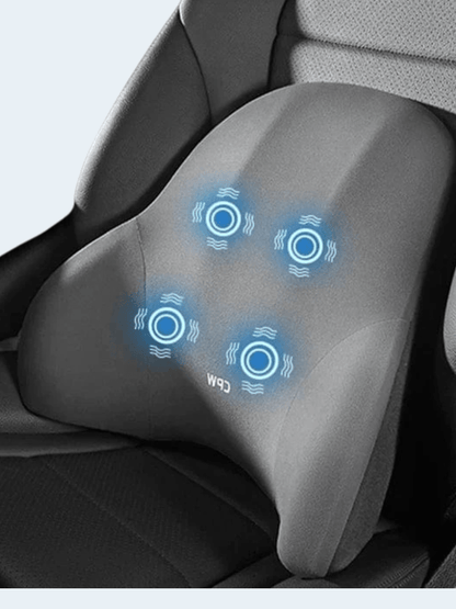 Coussin de Massage Voiture Gris – Vibrant pour Nuque et Dos Gris nuque + dos