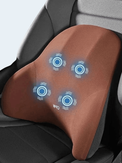 Coussin de Massage Voiture Marron – Vibrant pour Dos Marron