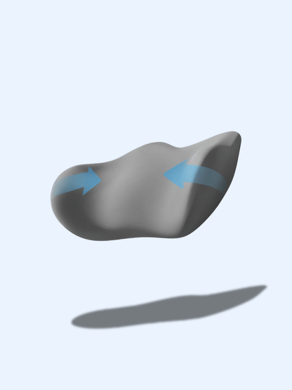 Coussin Lombaire Ergonomique – Mémoire de Forme & Soutien du Dos gris