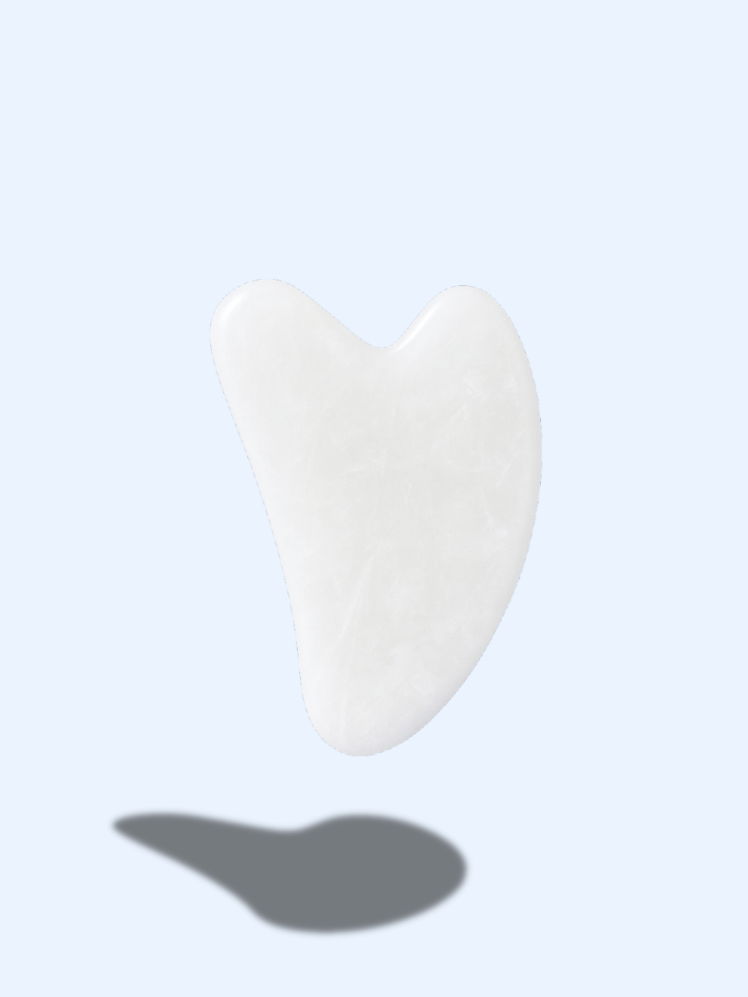 Gua Sha Blanc – Pierre de Massage Visage & Corps Relaxante blanc