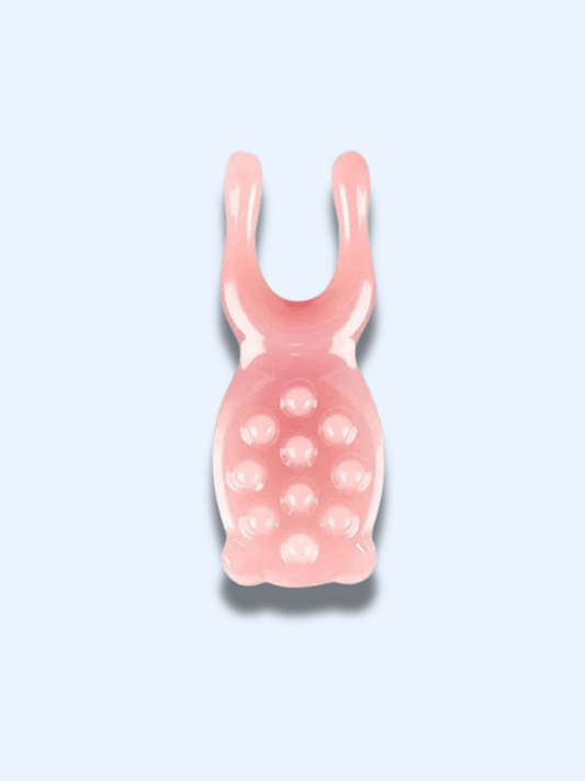 Gua Sha Visage Résine Rose – Outil Massage & Rouleau Facial résine rose