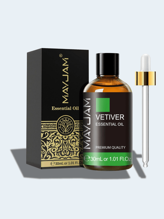 Huile Essentielle Vétiver – Massage Apaisant, Diffuseur et Soin Peau Vetiver