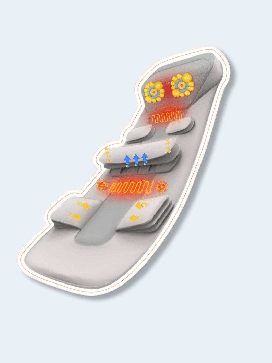 Matelas de Massage Basique – Chauffant, Vibration Airbag et Relaxation Basic version