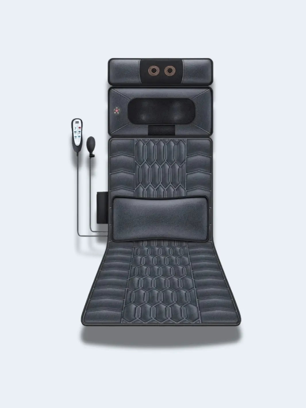 Matelas de Massage Intelligent – Chauffant, Pétrissant et Corps Complet Grey