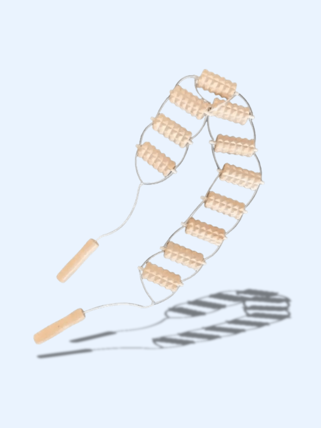 Rouleau de Massage Bois Cranté – Drainage Lymphatique Dos et Corps bois cranté