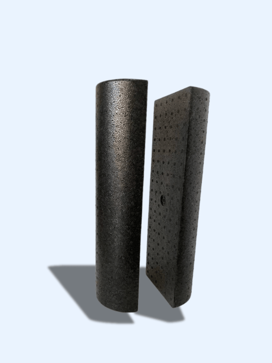 Rouleau de Massage Demi-Rond 45cm – Yoga, Pilates & Récupération x2 rouleaux de 45cm