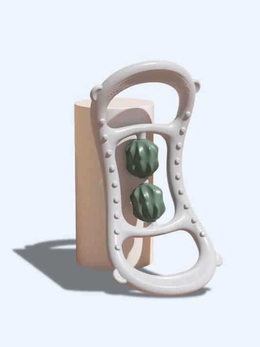 Rouleau de Massage Musculaire – Roues Blanc Anti-Cellulite blanc