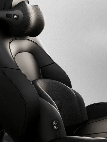 Set Coussin de Massage Voiture Noir – Relaxation Nuque et Dos 1 black set