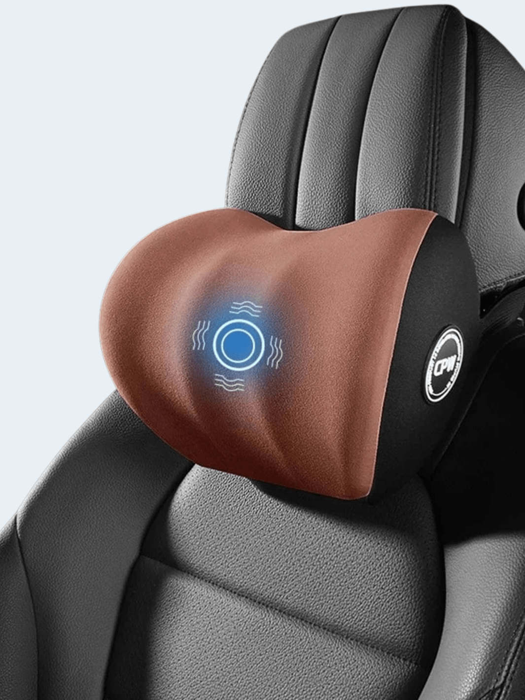 Siège Massant Voiture Marron – Vibrant pour Nuque et Dos Marron nuque + dos