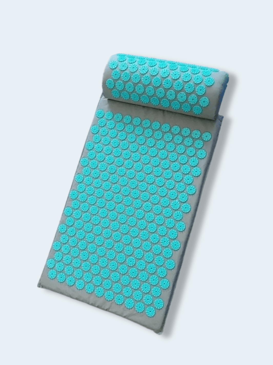 Tapis d’Acupression Gris Bleu – Massage Yoga et Relaxation du Dos Lotus bleu & gris + sac