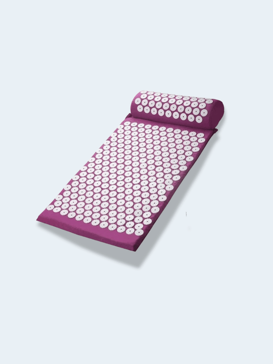 Tapis d’Acupression Violet avec Sac – Massage Yoga et Relaxation du Dos bag different purple